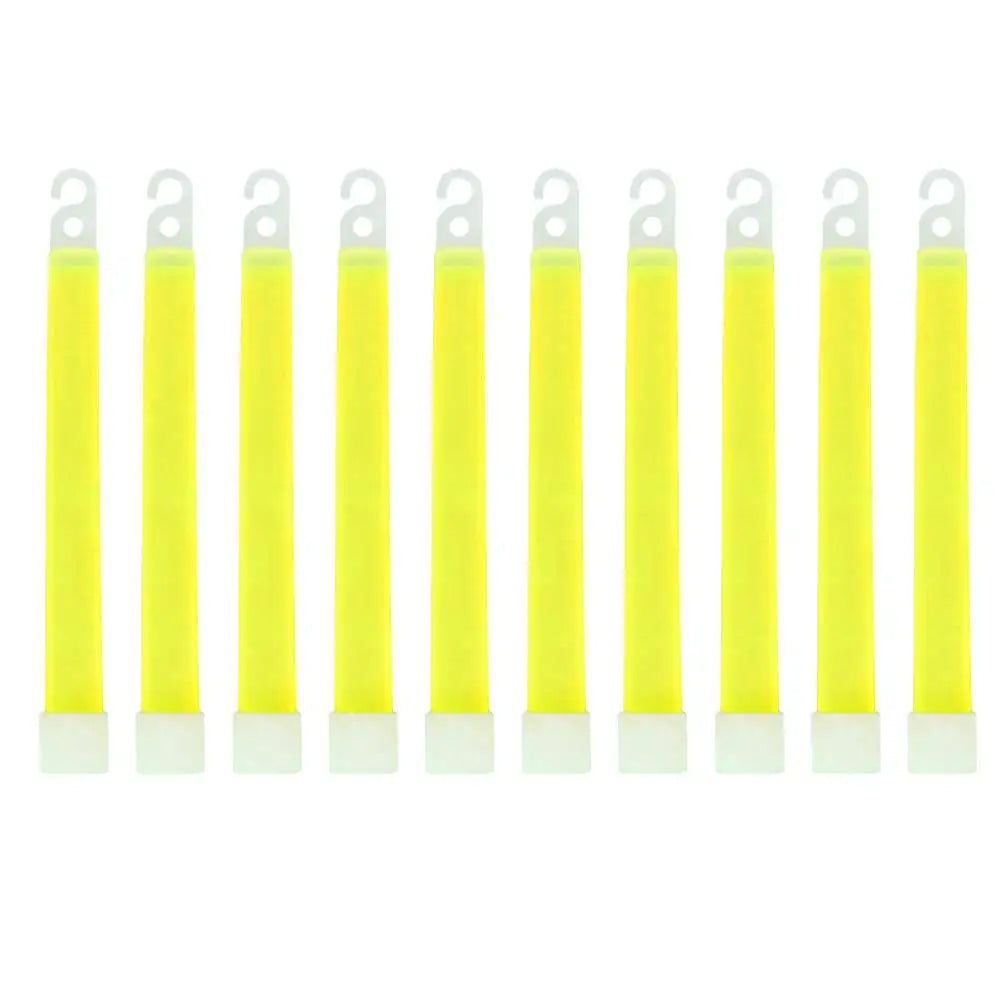 10 Pack 6 Inch Glow Light Sticks Emergency Warning Lamp Waterproof Hiking Camping Equipment