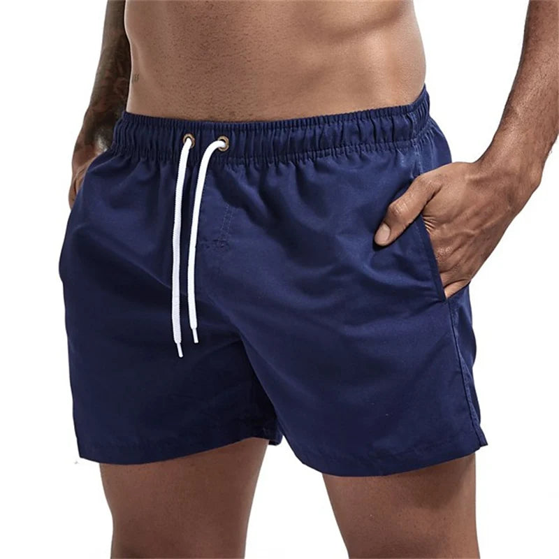 Mens Swim Trunks with Pockets Mesh Liner Quick Dry Shorts
