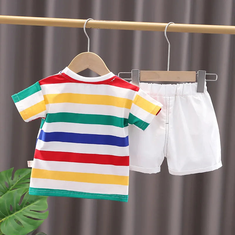 Toddler T-shirt, Shorts and Bag Clothes Set for Summer Fun