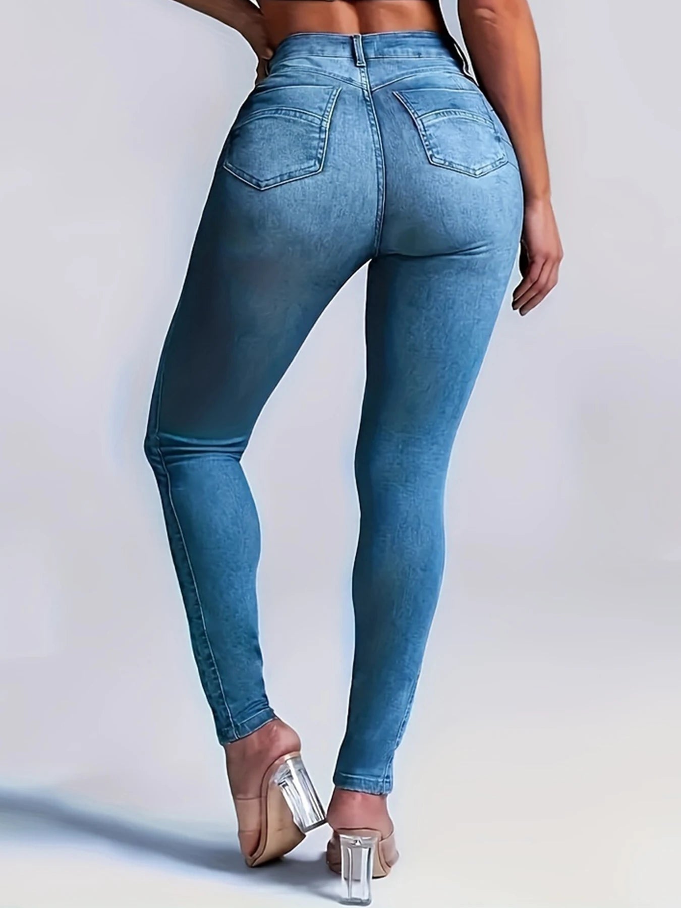 Women's Sexy Hip Lifting High Stretch Slim Fit Denim Jeans