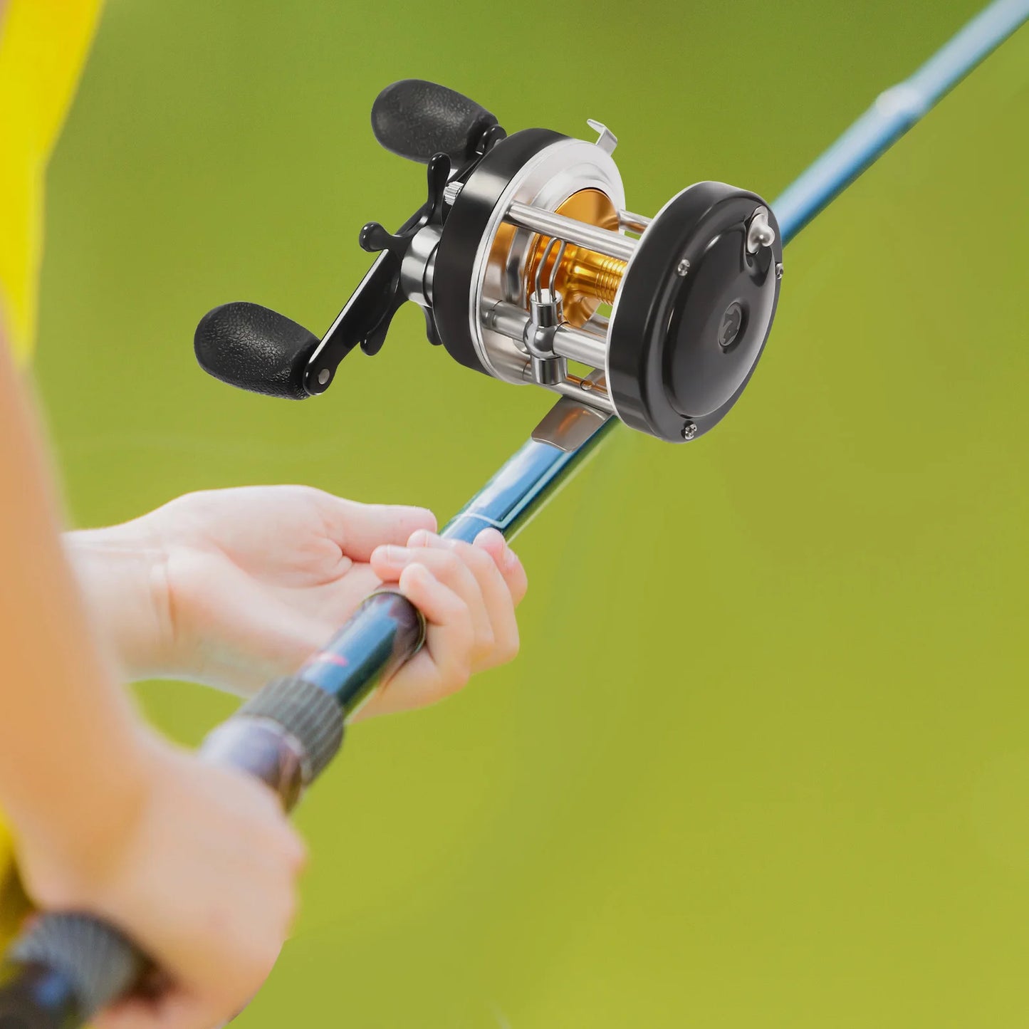 Baitcasting Reel Left Right Hand Metal Fishing Wheel Trolling Reel for Ocean Boat Lake Reservoir Pond