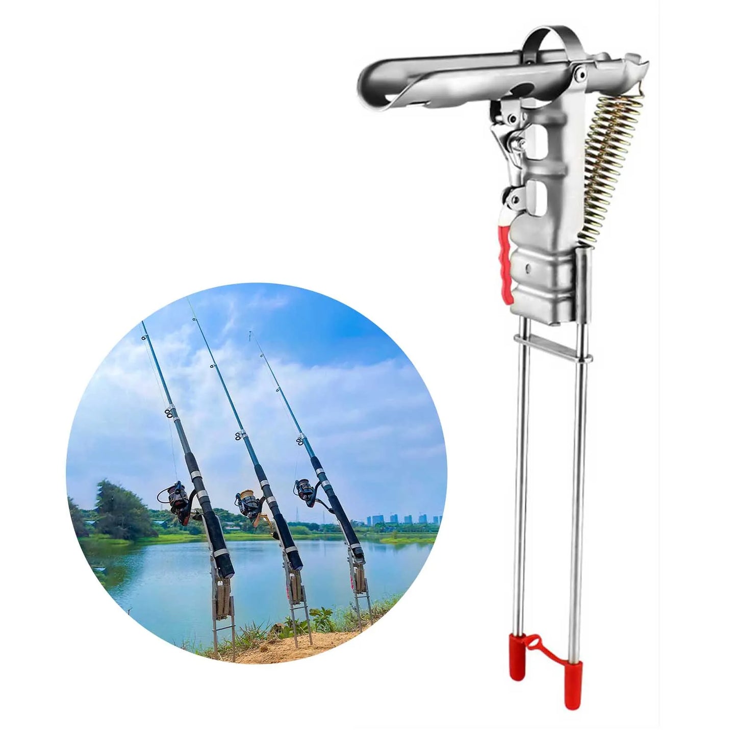 Fishing Rod Stand Holder Made of Premium Stainless Steel for Durability and Rust Resistance