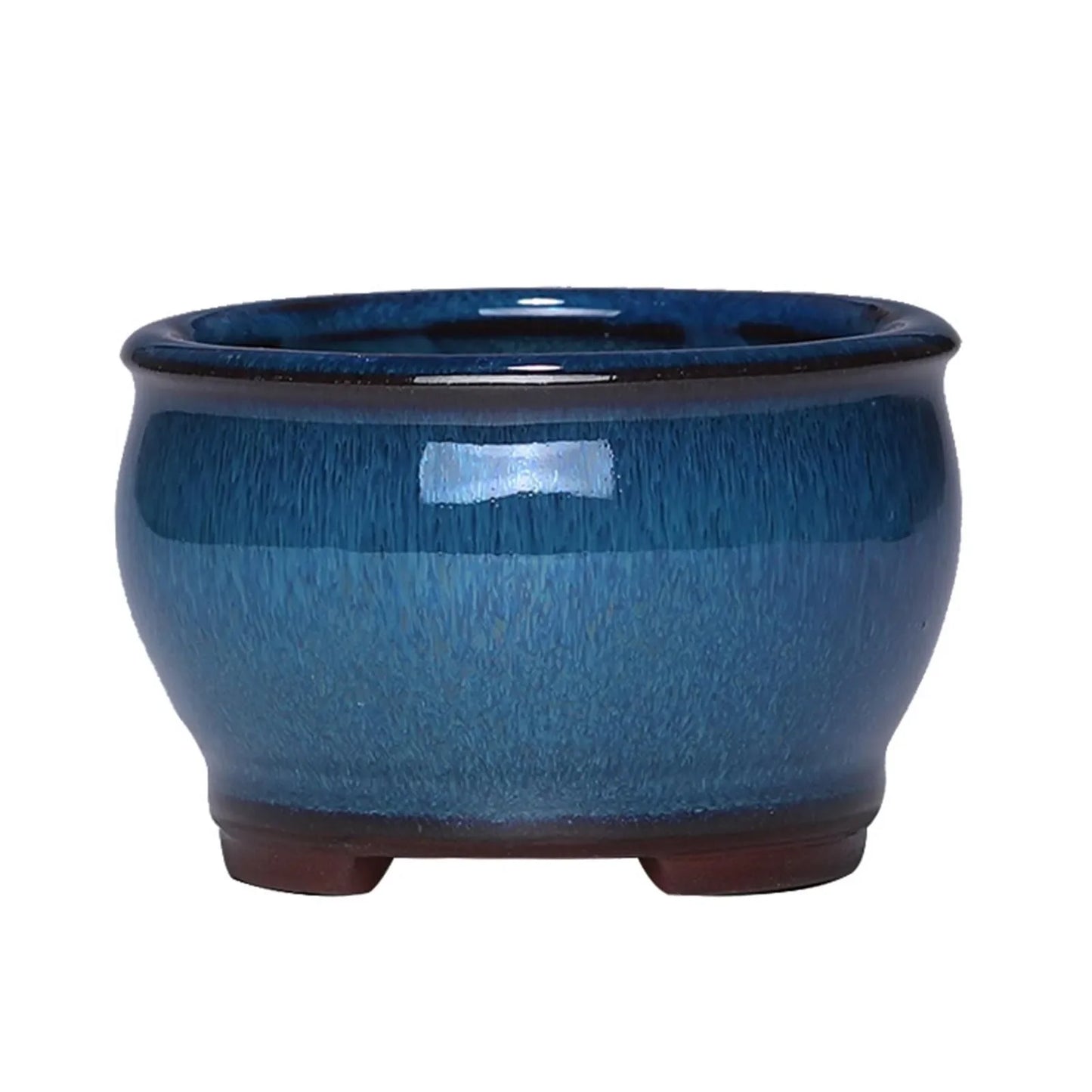 Ceramic Garden Planter Small Glazed Flower Pot for Indoor Plants Cactus Herbs and Aloes