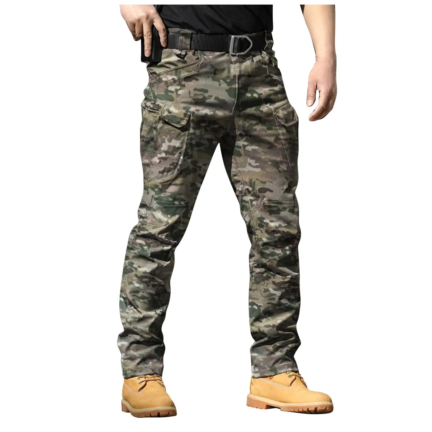 Men's Multi Pocket Pants Cargo Style for Casual Wear