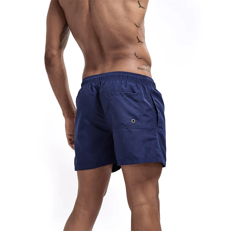 Mens Swim Trunks with Pockets Mesh Liner Quick Dry Shorts