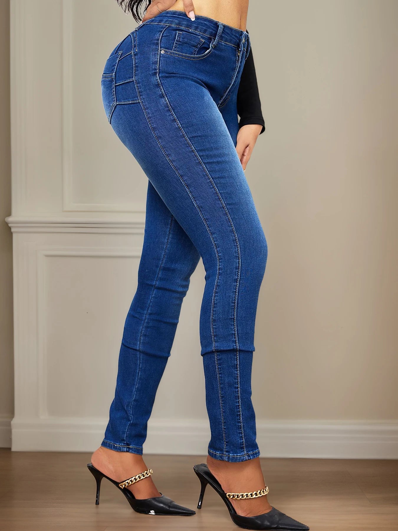 Women's Sexy Hip Lifting High Stretch Slim Fit Denim Jeans