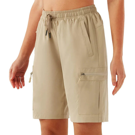 Women's Hiking Cargo Shorts with Quick Dry Fabric