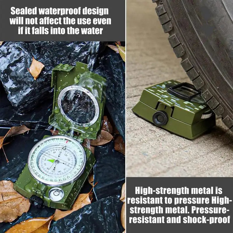 Waterproof High Precision Compass Outdoor Gadget Sports Hiking