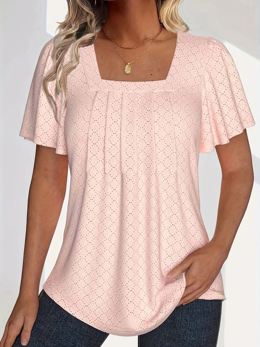 Elegant Plus Size Tops for Women with Ruffle Sleeves