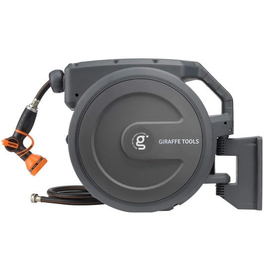 Garden Hose Reel Retractable 1/2 x 100 ft With Nozzle