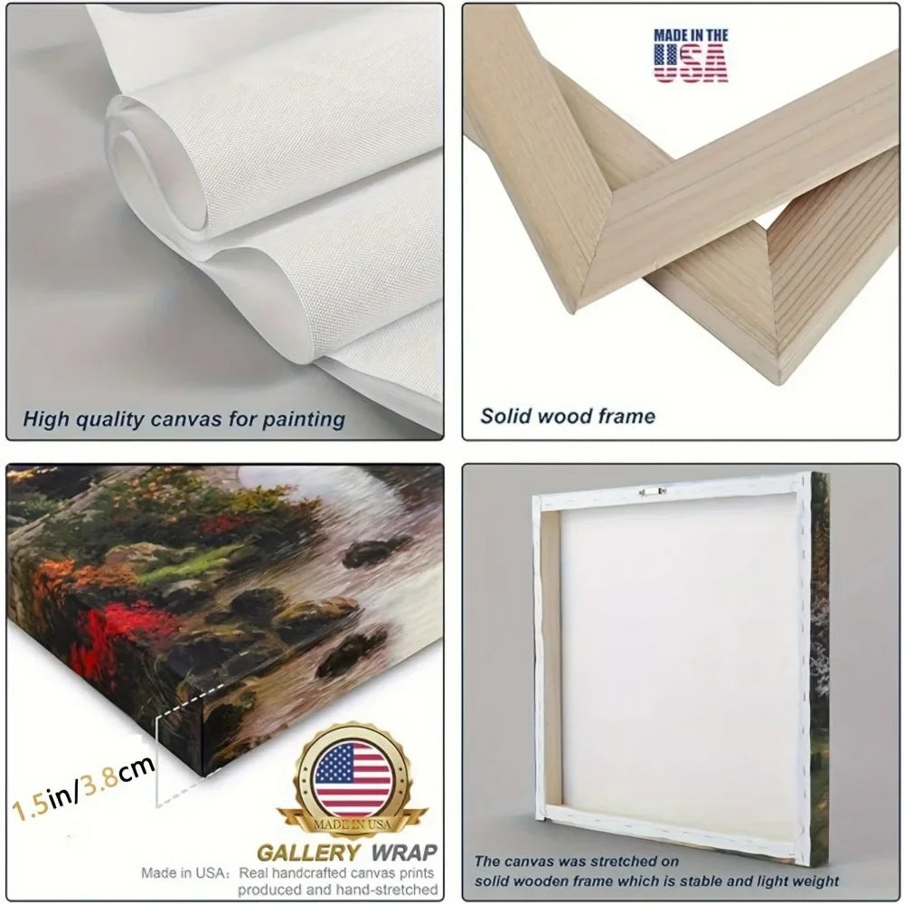 1 1.5 Inch Pine Frame Interior Art Mural