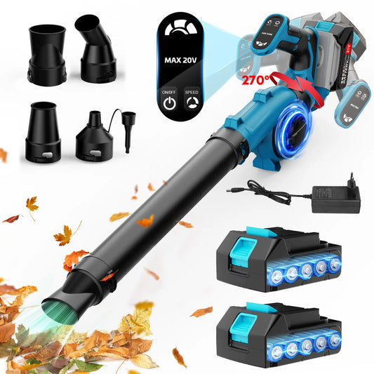 21V Cordless Leaf Blower with Powerful Motor and Lightweight Design