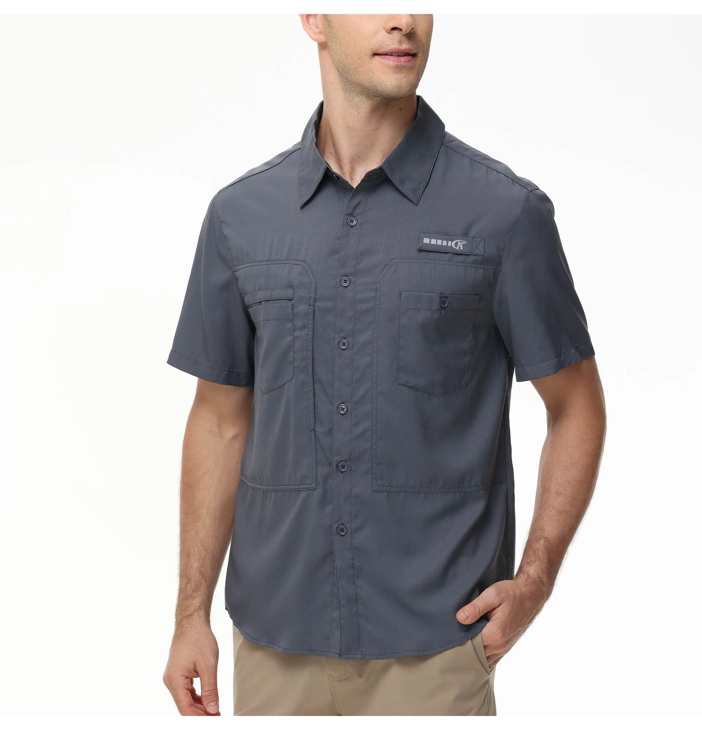 Men's Breathable Fishing Shirts with UV Protection and Pockets