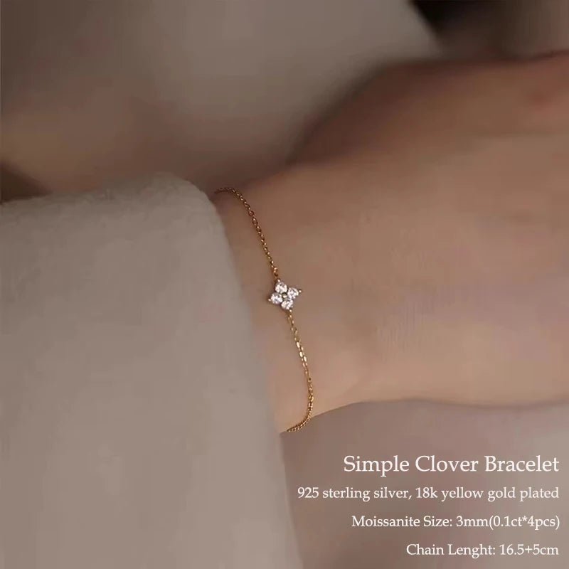 Elegant Moissanite Pendant Necklace in 925 Silver