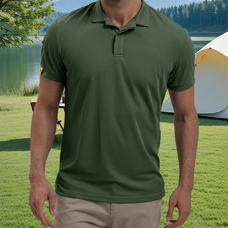 Men's Casual Short Sleeve Button Down Shirt for Summer