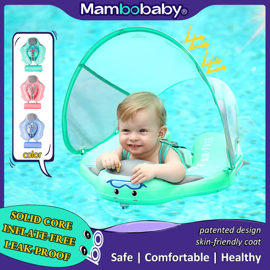 Baby Float With Sunshade Canopy For Infants Aged 0 To 3 Years CE Certified Swimming Aid