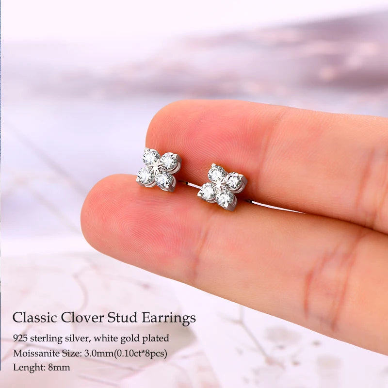 Elegant Moissanite Pendant Necklace in 925 Silver