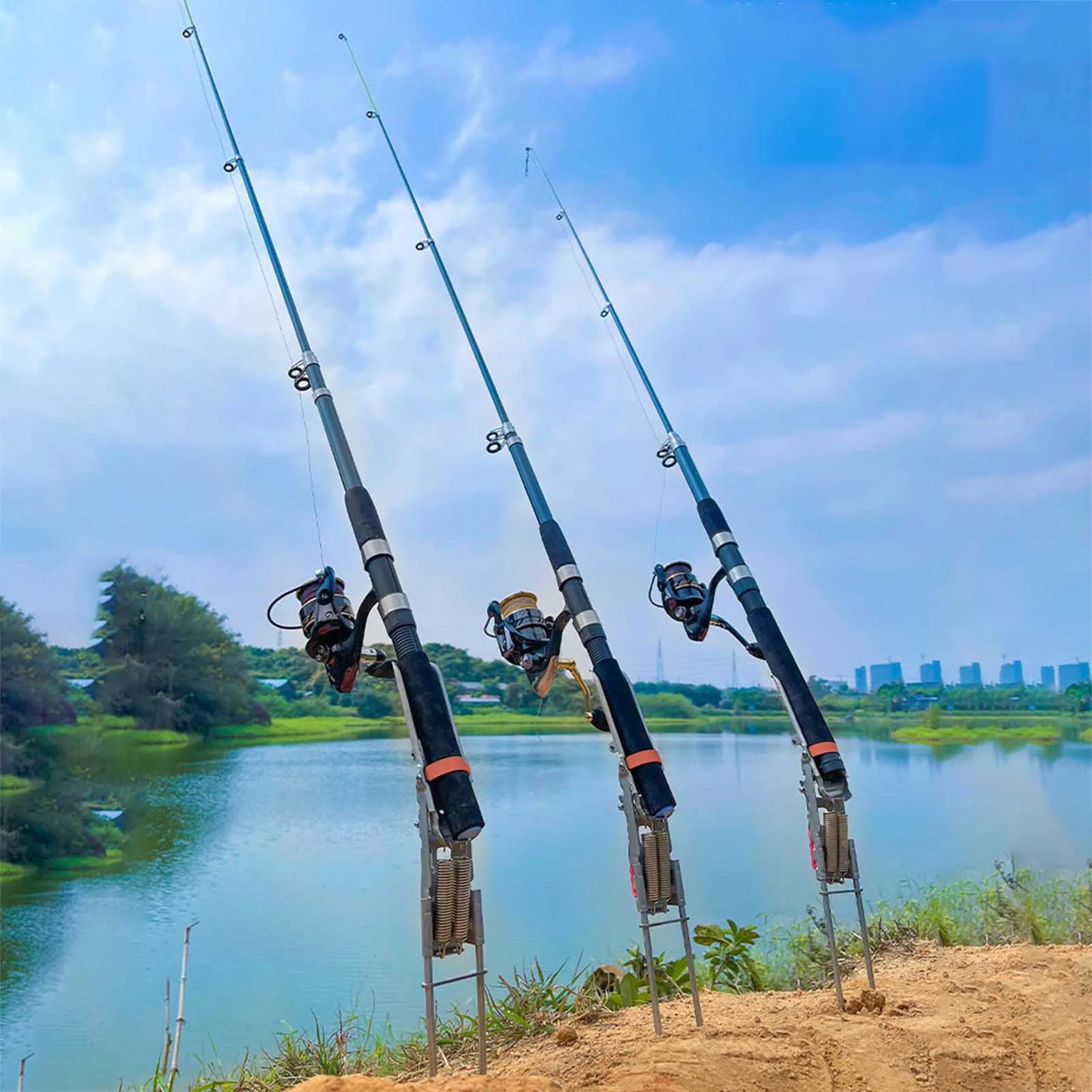 Fishing Rod Stand Holder Made of Premium Stainless Steel for Durability and Rust Resistance