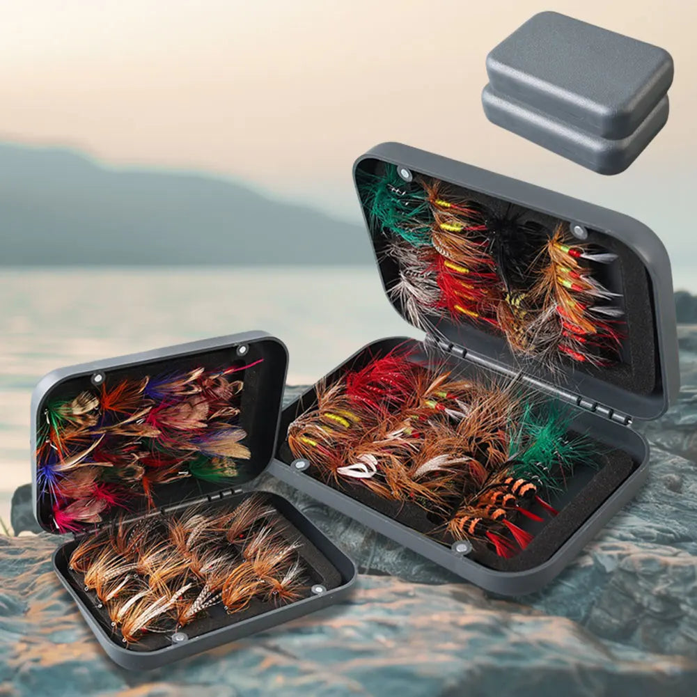 60 Piece Bionic Fly Hook Set For Freshwater And Sea