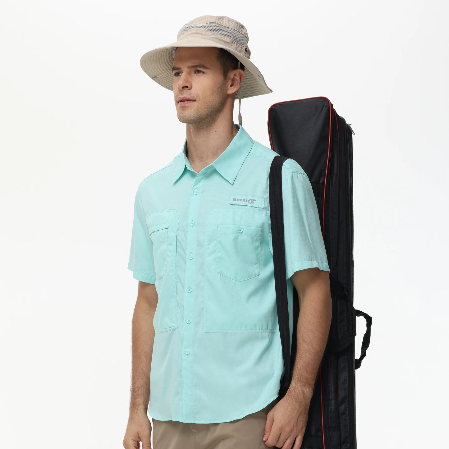 Men's Breathable Fishing Shirts with UV Protection and Pockets