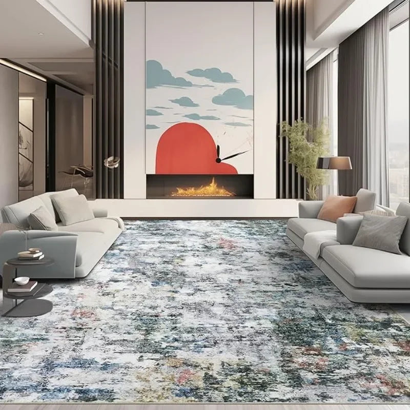 8x10 Stain Resistant Area Rugs Non Slip Striped Design