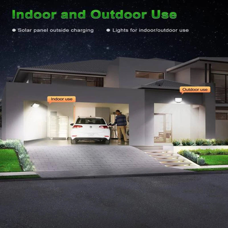 Solar Outdoor Lights - LED Motion Sensor for Easy Installation