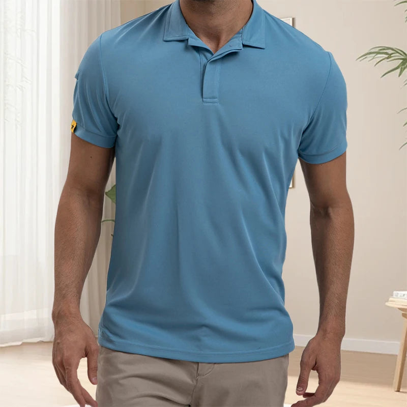 Men's Casual Short Sleeve Button Down Shirt for Summer