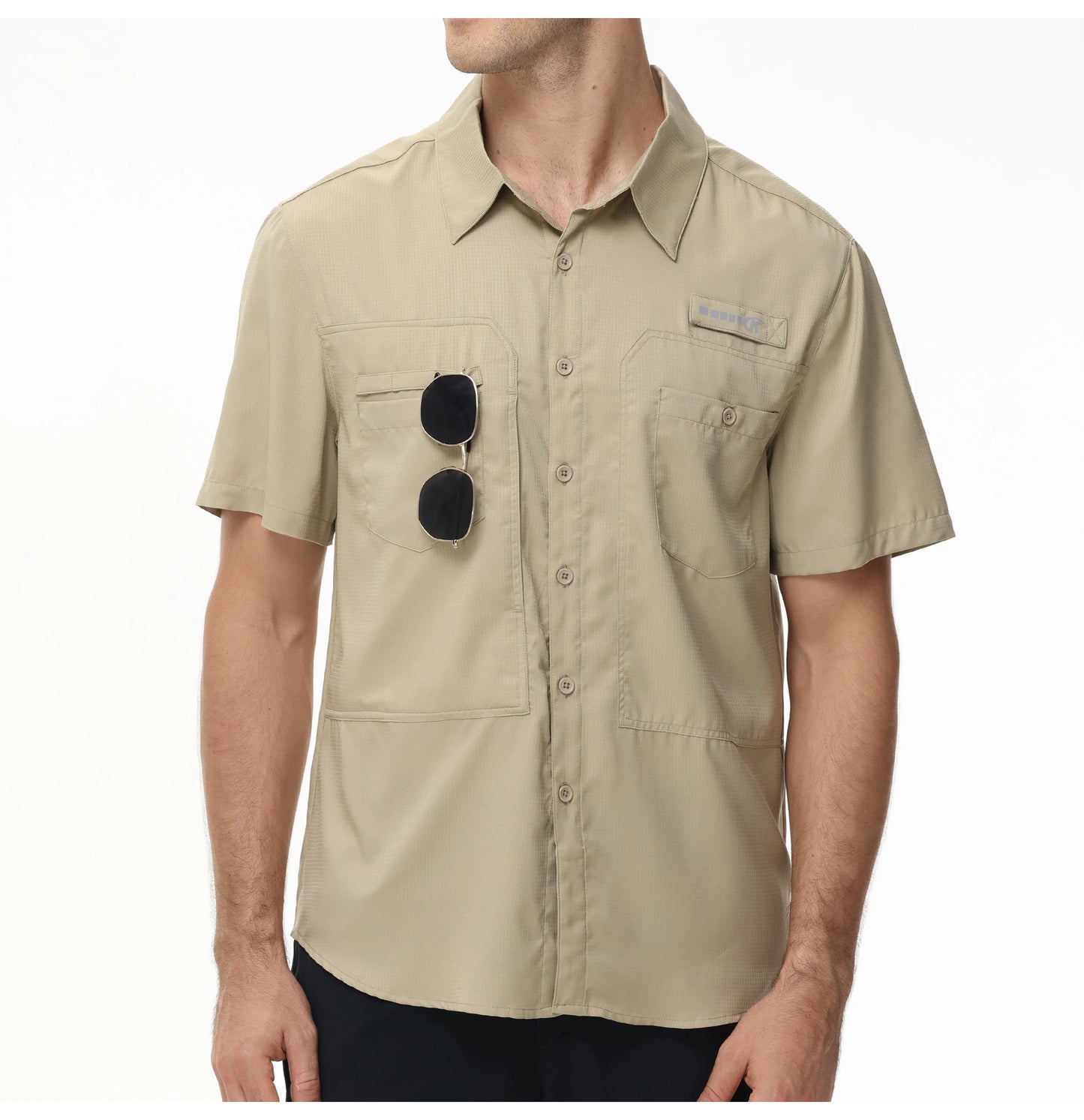 Men's Breathable Fishing Shirts with UV Protection and Pockets