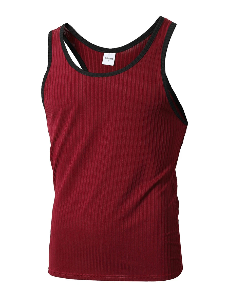 Men's Tank Tops with Racerback Design for Summer Fitness