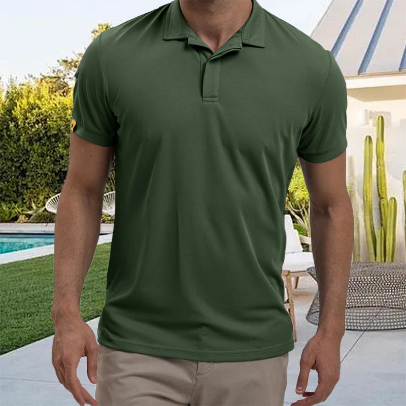 Men's Casual Short Sleeve Button Down Shirt for Summer