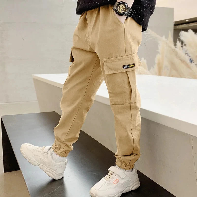 Boys Pants Casual Long Style Trousers 3-12 Years Kids