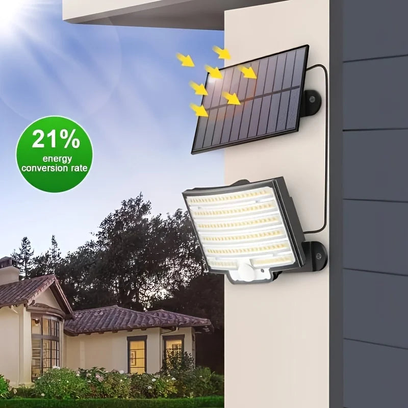 Solar Outdoor Lights - LED Motion Sensor for Easy Installation