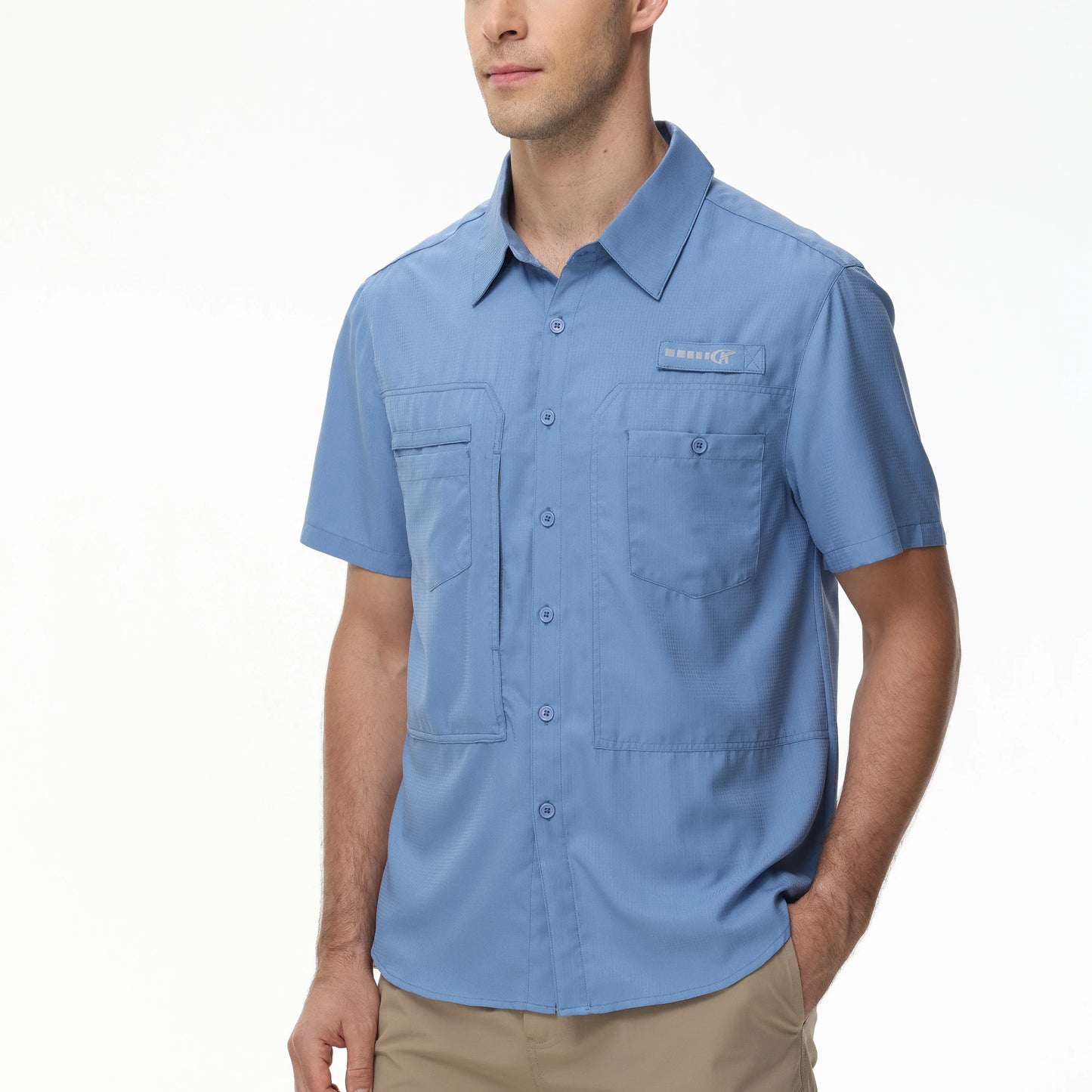 Men's Breathable Fishing Shirts with UV Protection and Pockets