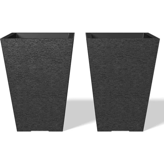 14 Inch Tall Pl Planter with Drainage for Modern Gardens