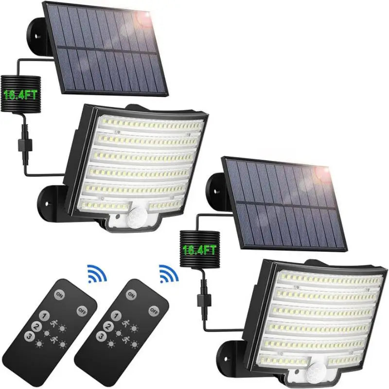 Solar Outdoor Lights - LED Motion Sensor for Easy Installation