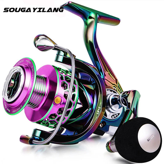 Sougayilang Fishing Reel Colorful Aluminum Spool Ultra Smooth