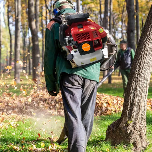 Backpack Gas Powered Leaf Blower for Efficient Cleaning