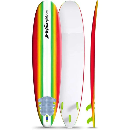 Wavestorm Soft Foam Surfboard with EPS Core and Water Barrier Skin Top Deck