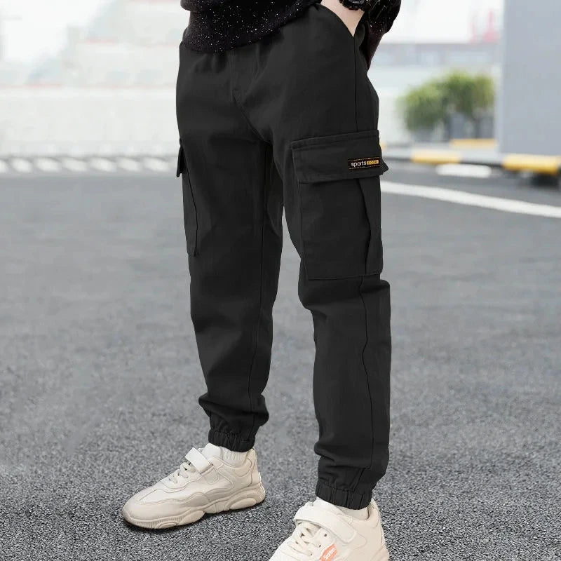 Boys Pants Casual Long Style Trousers 3-12 Years Kids