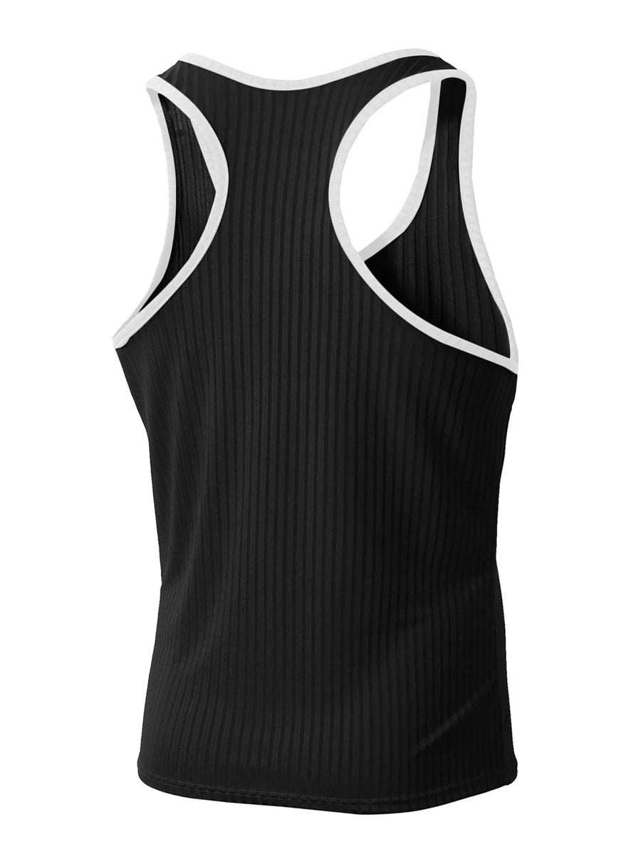 Men's Tank Tops with Racerback Design for Summer Fitness