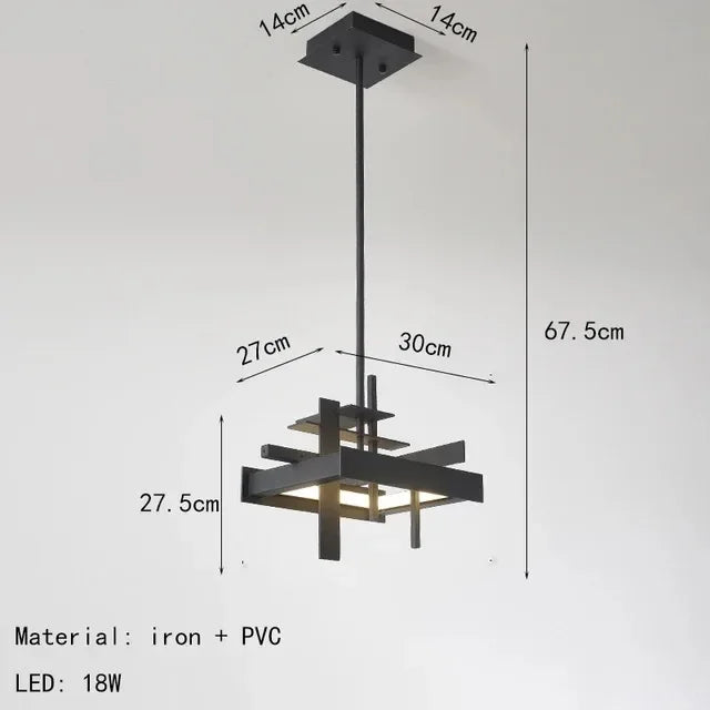 Nordic Restaurant Wall Lamp Cord Pendant Iron Finish Energy Saving Dimmable Light