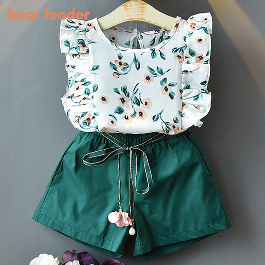 Summer Fashion Girl Clothing Sets - Stylish Vest Outfit
