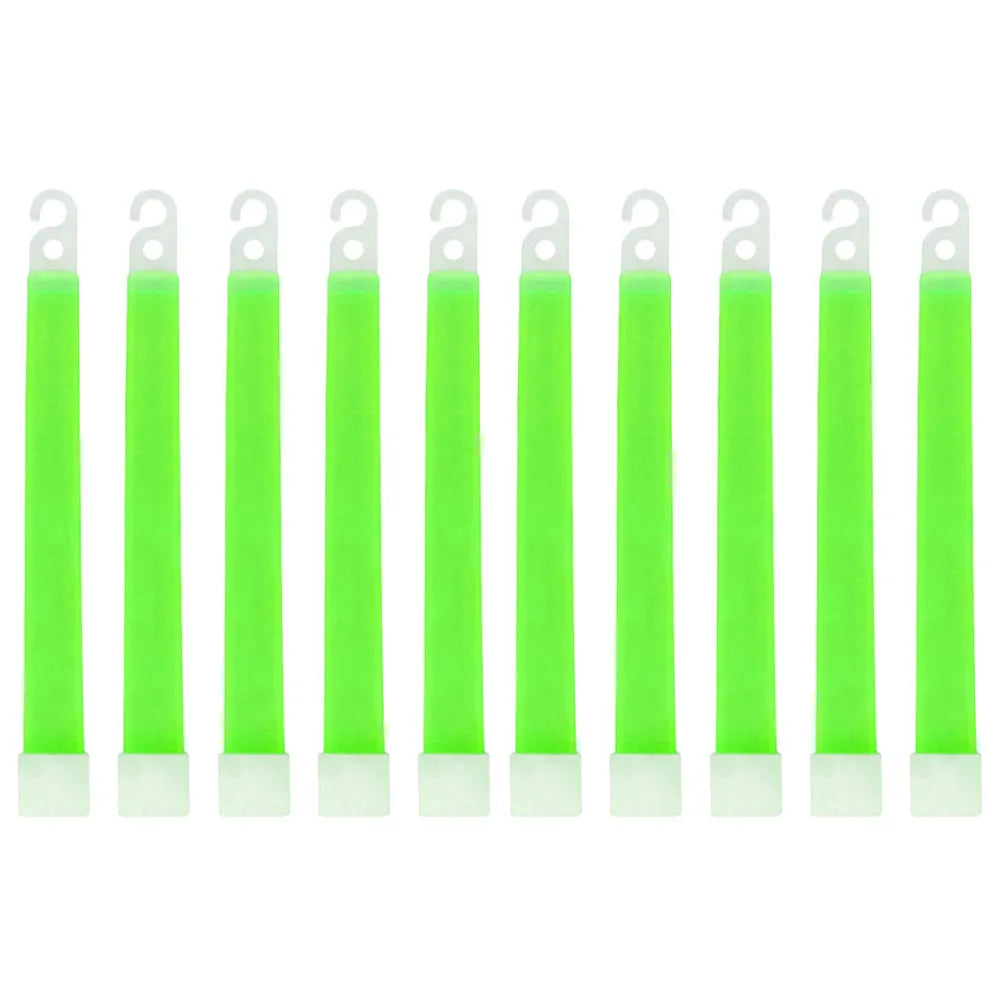 10 Pack 6 Inch Glow Light Sticks Emergency Warning Lamp Waterproof Hiking Camping Equipment