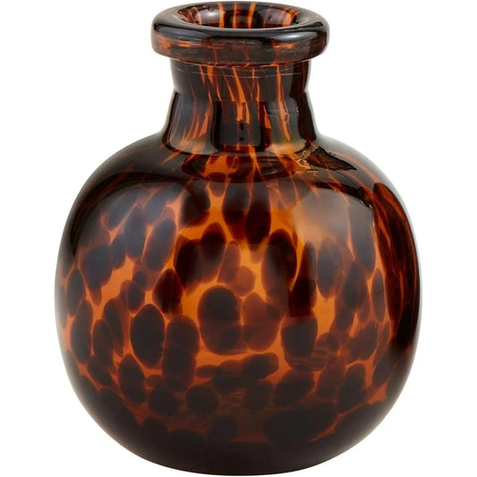 Small Tortoise Glass Bud Vase Elegant Home Decor
