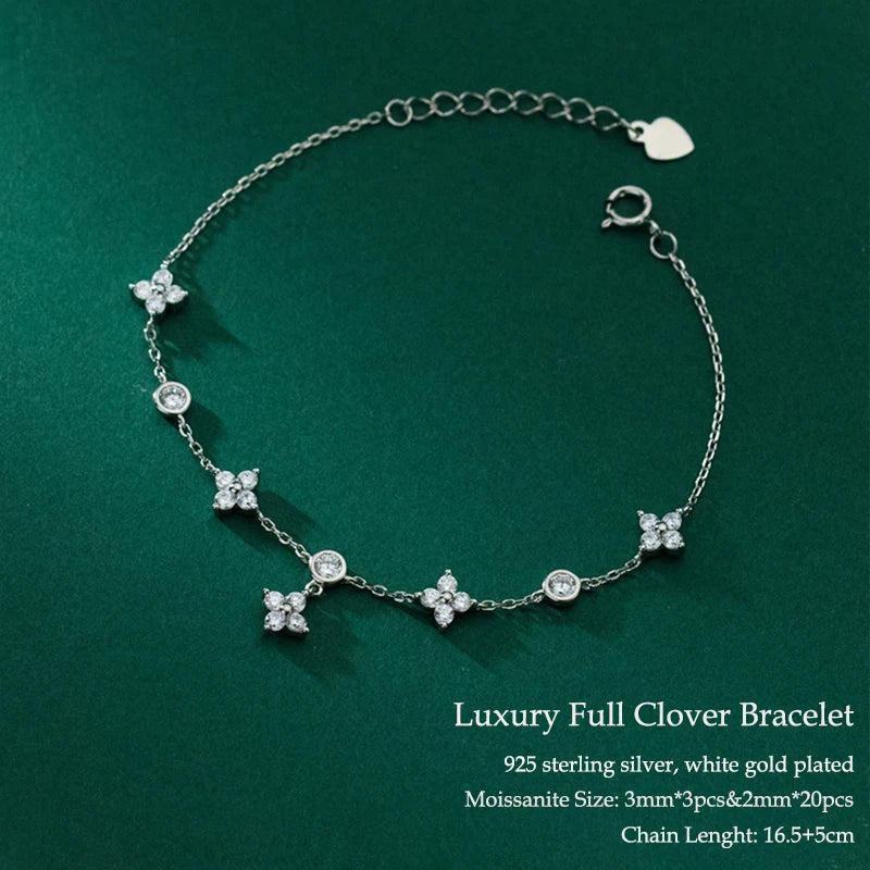 Elegant Moissanite Pendant Necklace in 925 Silver