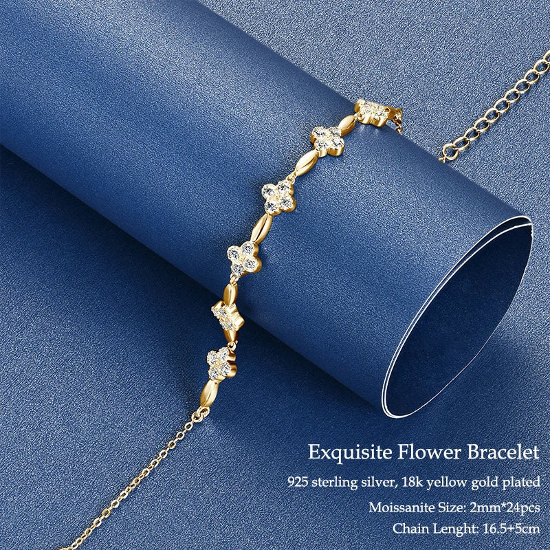 Elegant Moissanite Pendant Necklace in 925 Silver