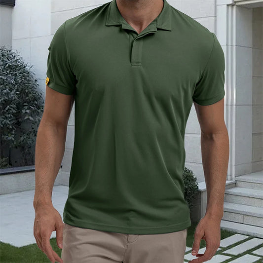 Men's Casual Short Sleeve Button Down Shirt for Summer